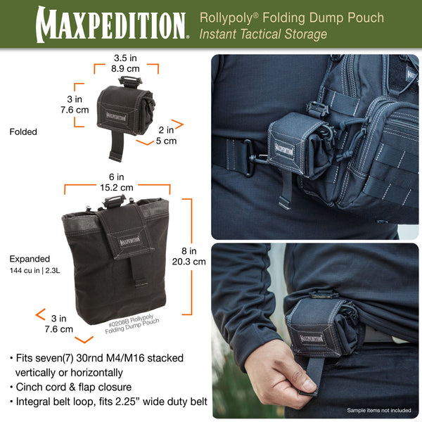Rollypoly MM Folding Dump Pouch