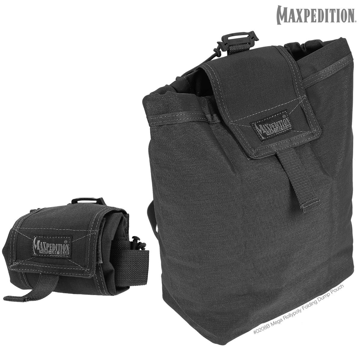 Mega Rollypoly Folding Dump Pouch (Buy 1 Get 1 Free. Mix and Match in Multiples of 2. All Sales Final.)