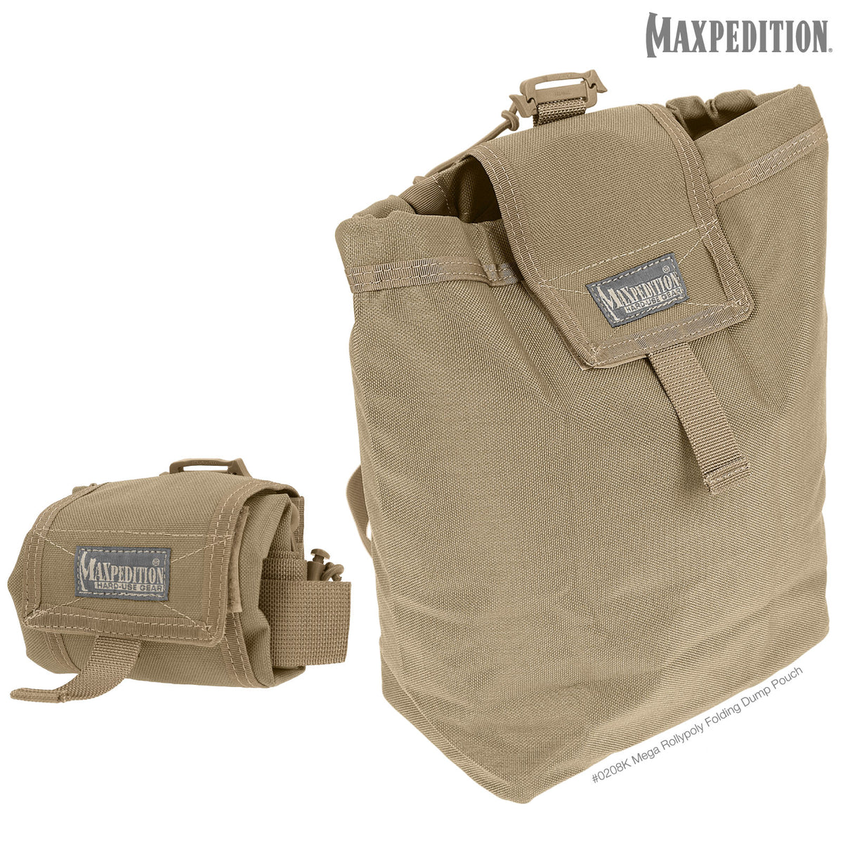 Mega Rollypoly Folding Dump Pouch (Buy 1 Get 1 Free. Mix and Match in Multiples of 2. All Sales Final.)