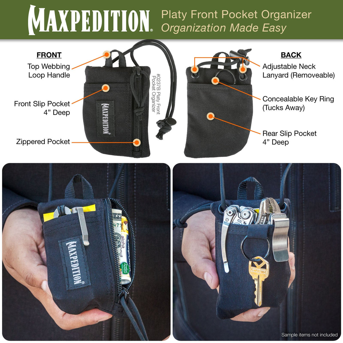 Platy Front Pocket Organizer