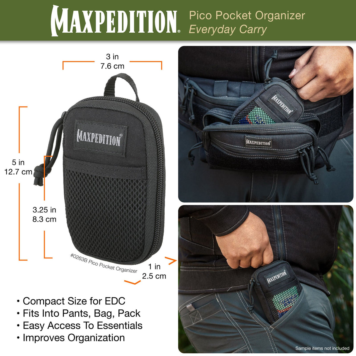Pico Pocket Organizer