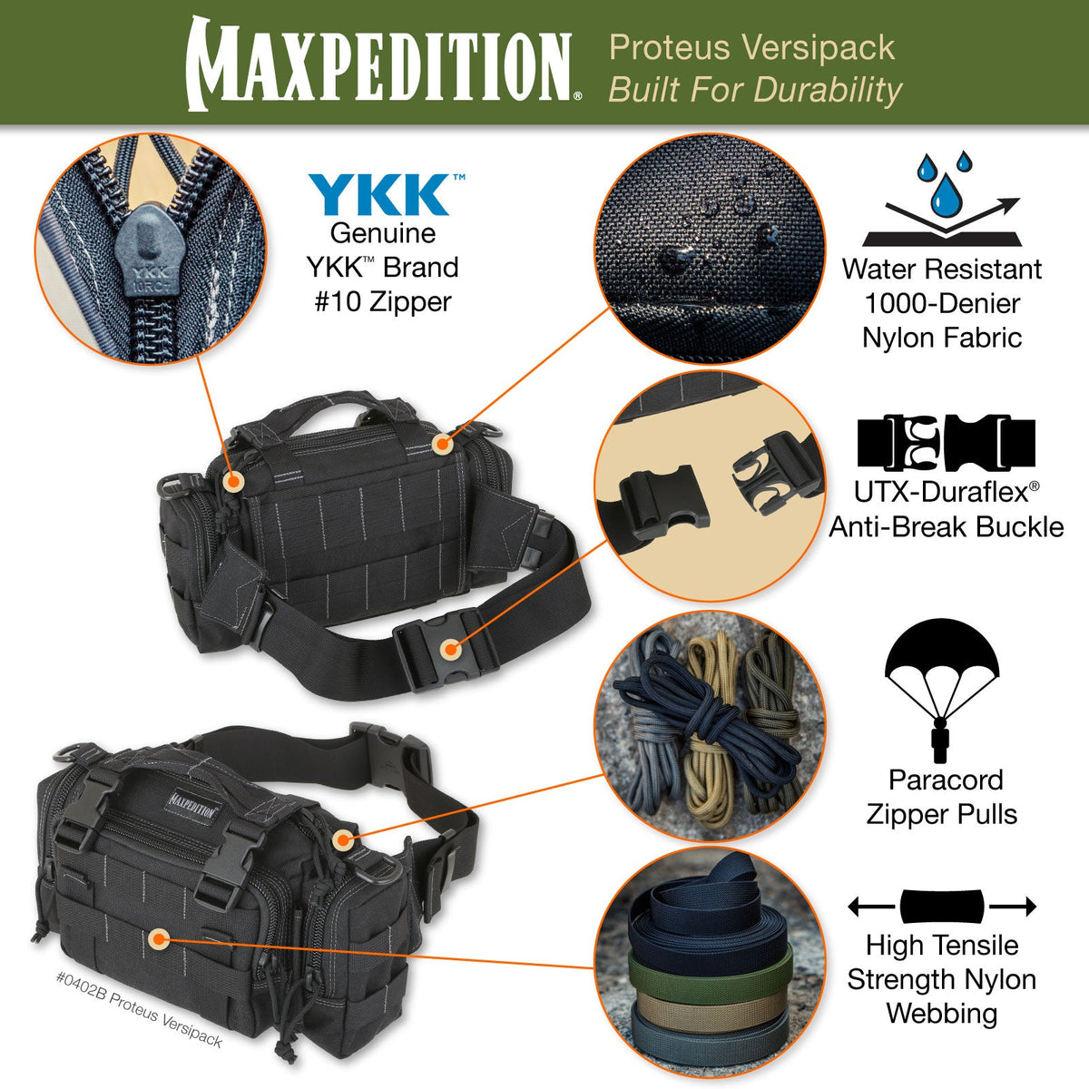 Proteus Versipack (Buy 1 Get 1 Free. Mix and Match in Multiples of 2. All Sales Final.)