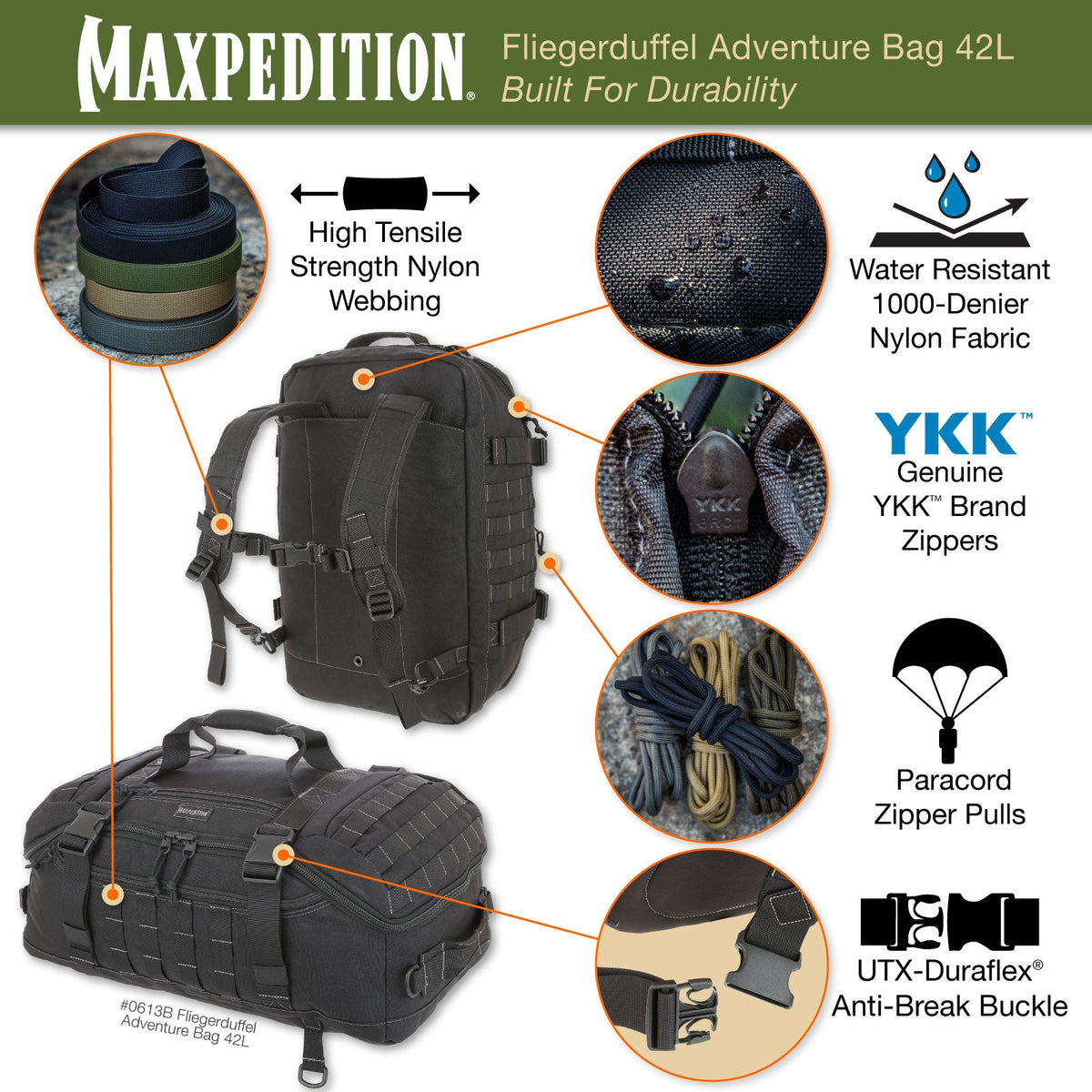 Fliegerduffel Adventure Bag 42L (Buy 1 Get 1 Free. Mix and Match in Multiples of 2. All Sales Final.)