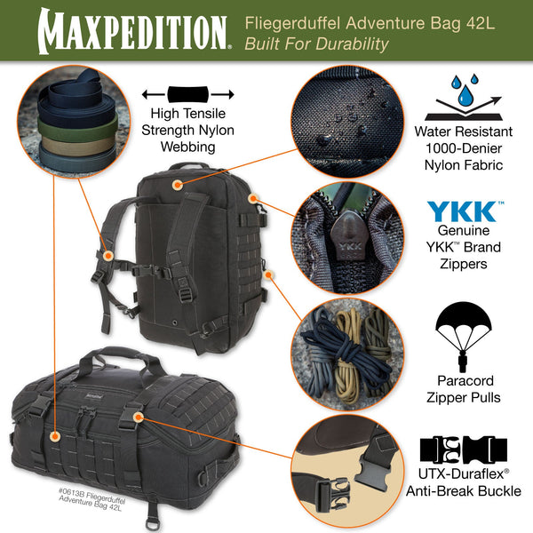 Fliegerduffel Adventure Bag 42L (Buy 1 Get 1 Free. Mix and Match in Multiples of 2. All Sales Final.)
