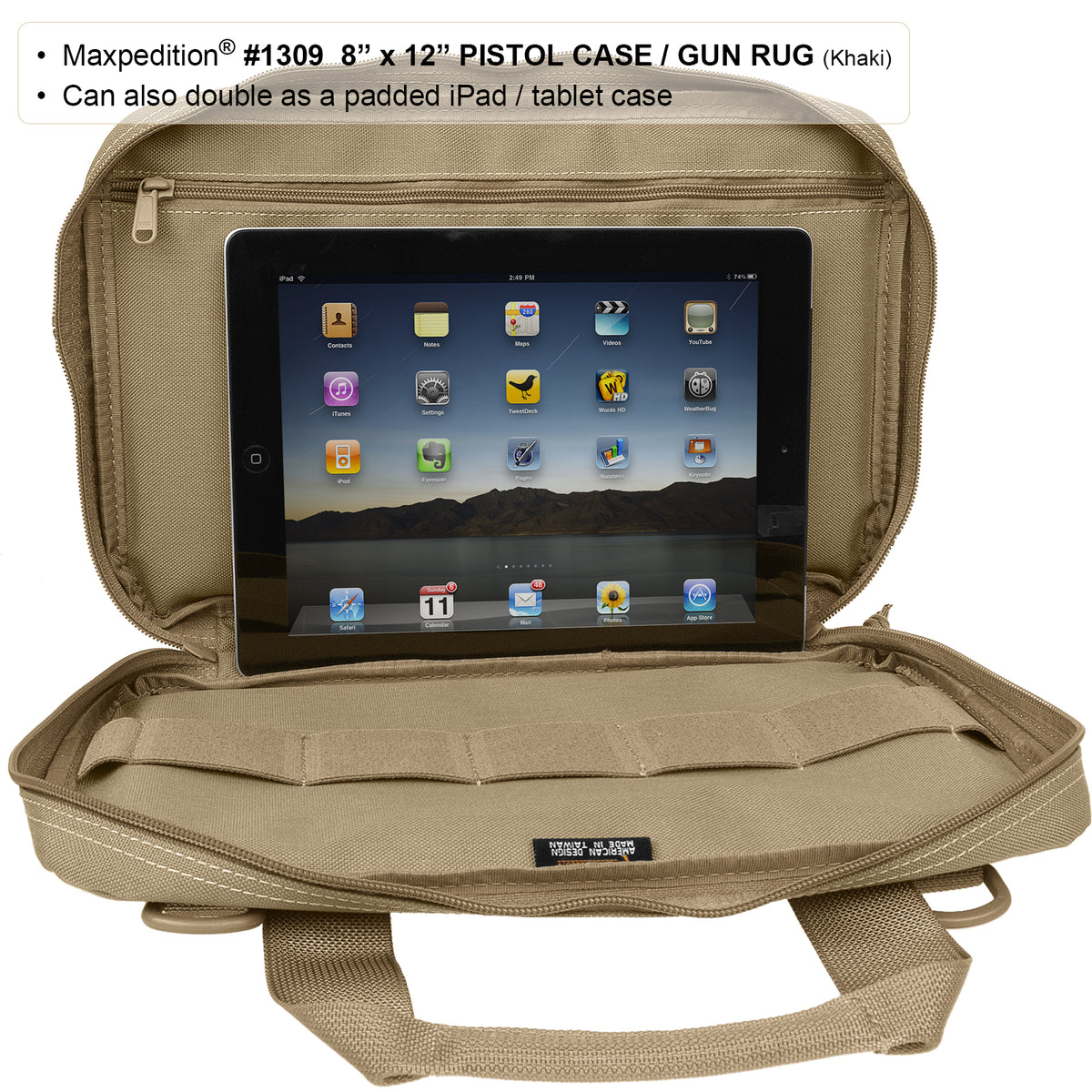 8" x 12" Padded Pistol Case/Gun Rug (Buy 1 Get 1 Free. Mix and Match in Multiples of 2. All Sales Final.)