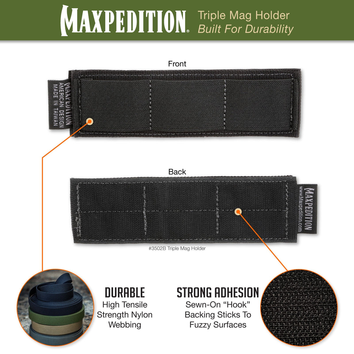 Triple Mag Holder (Black) (Buy 1 Get 1 Free. Mix and Match in Multiples of 2. All Sales Final.)