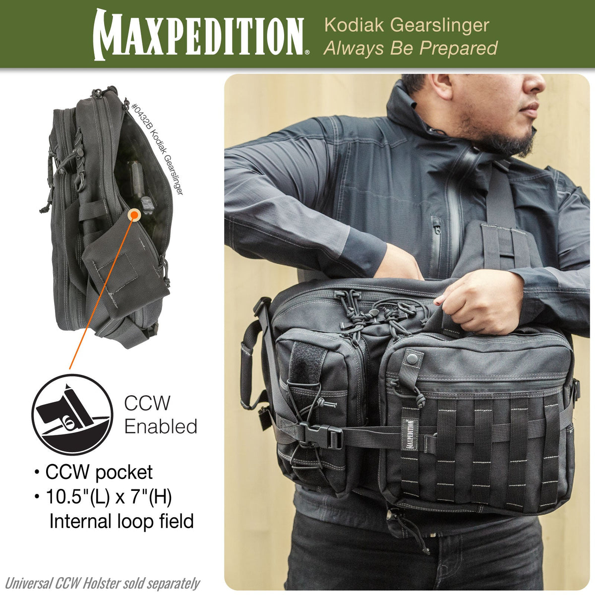 Kodiak Gearslinger (Buy 1 Get 1 Free. Mix and Match in Multiples of 2. All Sales Final.)