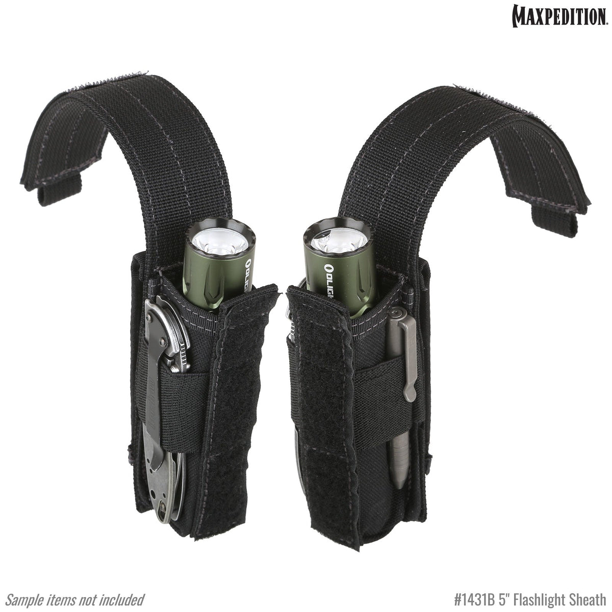 5" Flashlight Sheath (Black) (Buy 1 Get 1 Free. Mix and Match in Multiples of 2. All Sales Final.)