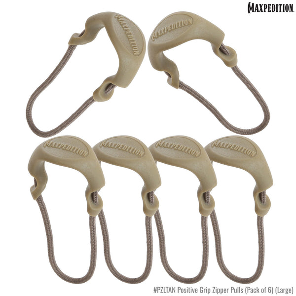 PZL Positive Grip Zipper Pulls (Pack of 6) (Large)