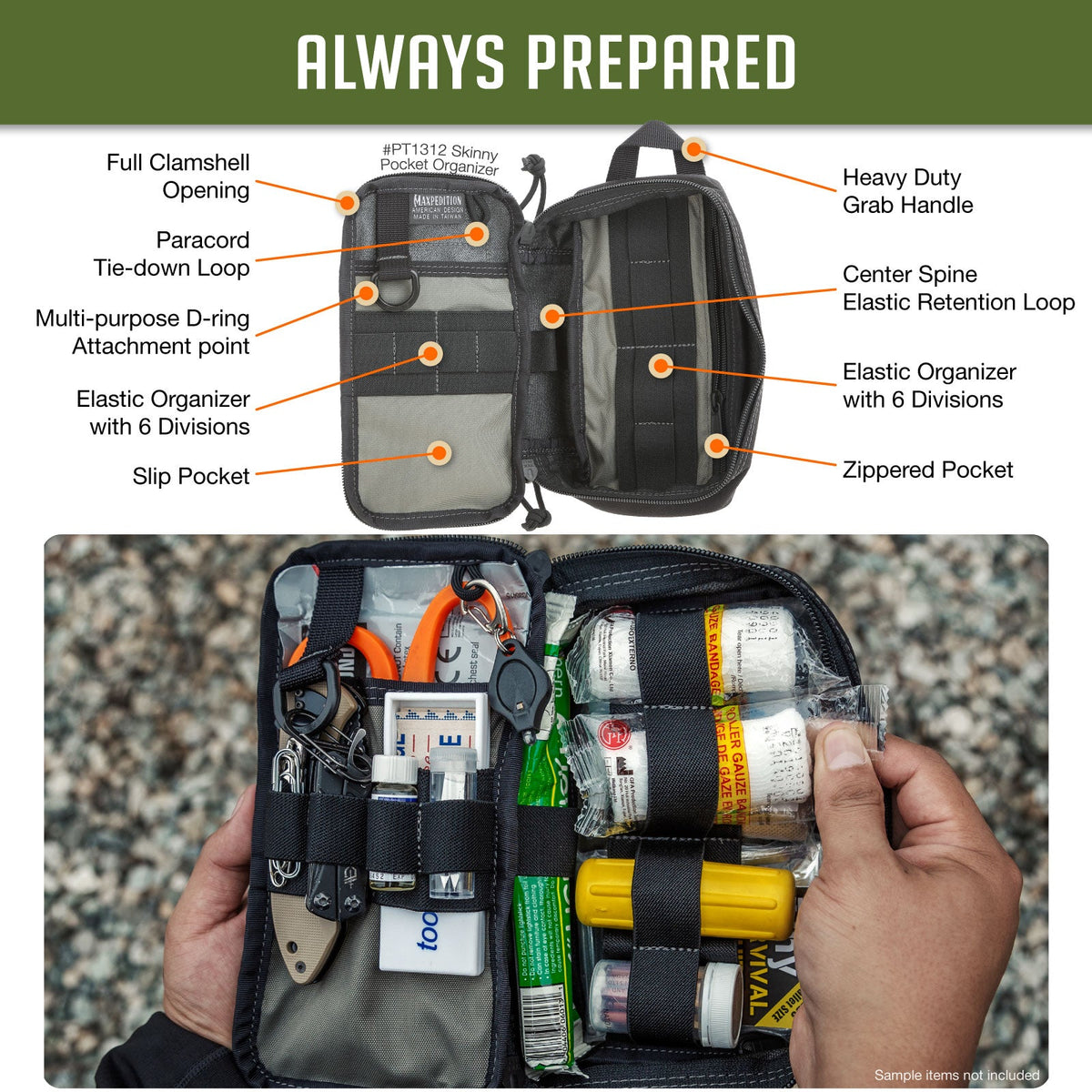 Skinny Pocket Organizer (Buy 1 Get 1 Free Pocket Organizer. Mix and Match in Multiples of 2. All Sales Final.)