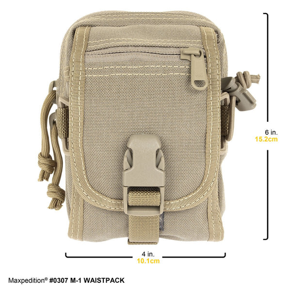 M-1 WAISTPACK - MAXPEDITION, Maxpedition, Military, CCW, EDC, Tactical, Everyday Carry, Outdoors, Nature, Hiking, Camping, Police Officer, EMT, Firefighter, Bushcraft, Gear.