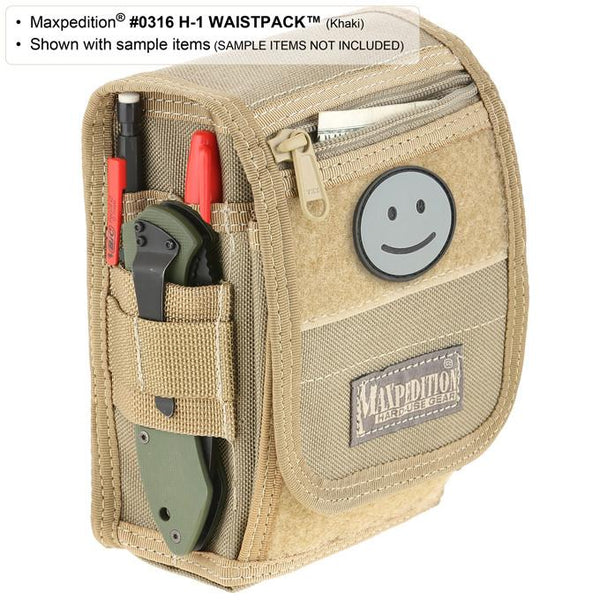 H-1 WAISTPACK - Maxpedition, Military, CCW, EDC, Tactical, Everyday Carry, Outdoors, Nature, Hiking, Camping, Police Officer, EMT, Firefighter, Bushcraft, Gear.