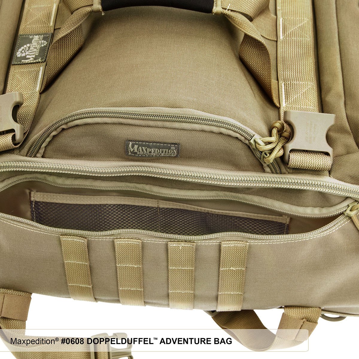 DOPPELDUFFEL ADVENTURE BAG - Travel, Luggage, Carry-on, TSA-Approved, Frequent Flyer, Adventure, Tourist ,Maxpedition, Military, CCW, EDC, Tactical, Everyday Carry, Outdoors, Nature, Hiking, Camping, Police Officer, EMT, Firefighter, Bushcraft, Gear.