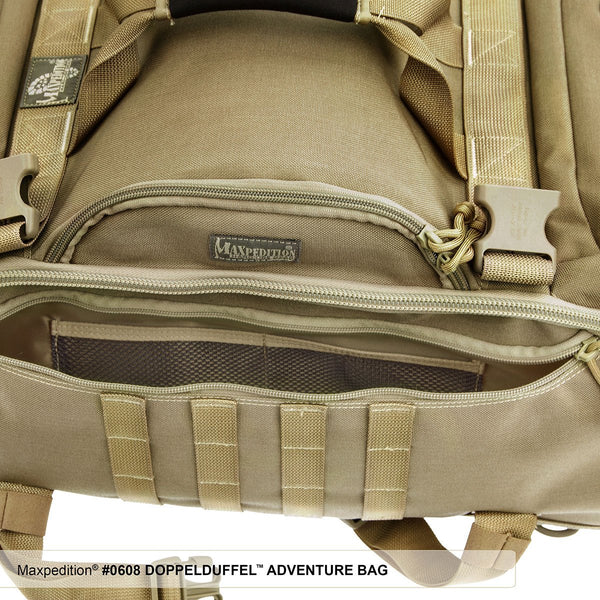 DOPPELDUFFEL ADVENTURE BAG - Travel, Luggage, Carry-on, TSA-Approved, Frequent Flyer, Adventure, Tourist ,Maxpedition, Military, CCW, EDC, Tactical, Everyday Carry, Outdoors, Nature, Hiking, Camping, Police Officer, EMT, Firefighter, Bushcraft, Gear.