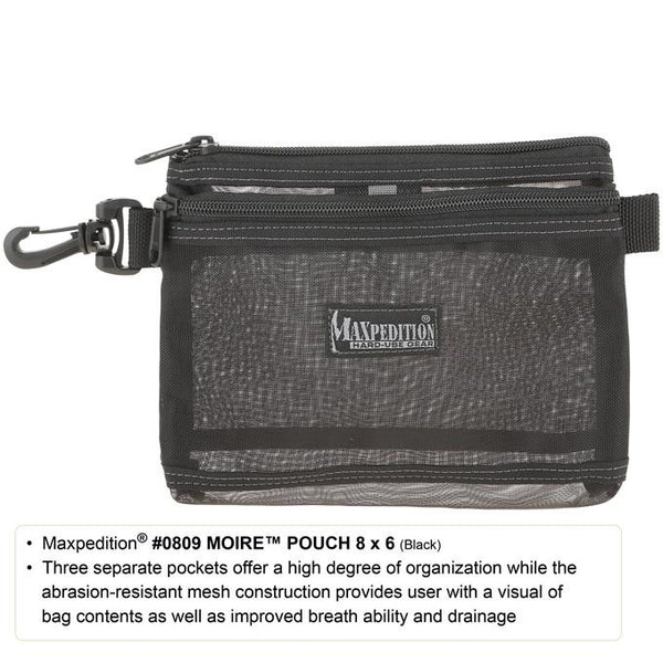 MOIRE POUCH 8" x 6" - MAXPEDITION, Military, CCW, EDC, Everyday Carry, Outdoors, Nature, Hiking, Camping, Police Officer, EMT, Firefighter, Bushcraft, Gear, Travel