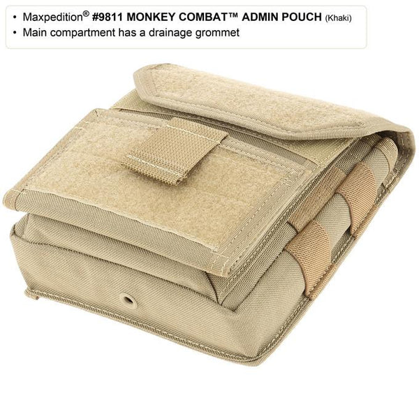Monkey Combat Admin Pouch-Maxpedition, Attachable, Molle, PALS, ATLAS compatible,Military, CCW, EDC, Everyday Carry, Outdoors, Nature, Hiking, Camping, Police Officer, EMT, Firefighter, Bushcraft, Gear, Travel 