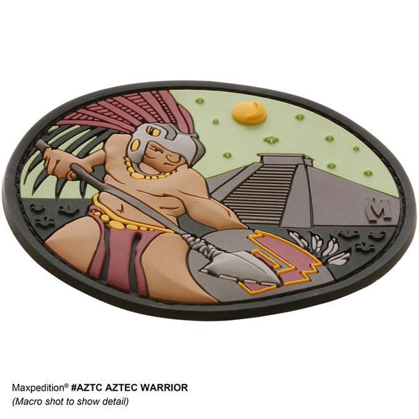 AZTEC WARRIOR PATCH - MAXPEDITION, Patches, Military, CCW, EDC, Tactical, Everyday Carry, Outdoors, Nature, Hiking, Camping, Bushcraft, Gear, Police Gear, Law Enforcement