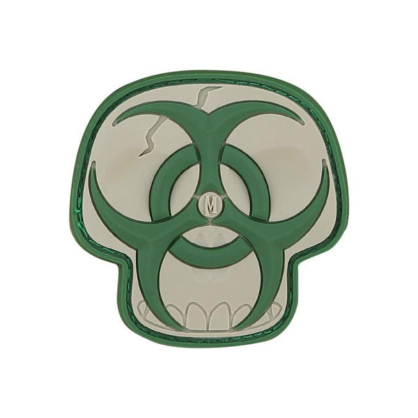 BIOHAZARD SKULL PATCH - MAXPEDITION, Patches, Military, CCW, EDC, Tactical, Everyday Carry, Outdoors, Nature, Hiking, Camping, Bushcraft, Gear, Police Gear, Law Enforcement