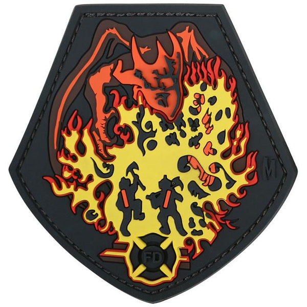 FIRE DRAGON PATCH - MAXPEDITION, Patches, Military, CCW, EDC, Tactical, Everyday Carry, Outdoors, Nature, Hiking, Camping, Bushcraft, Gear, Police Gear, Law Enforcement