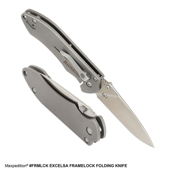 Excelsa Framelock Folding Knife (Large)  Maxpedition Discounted Knives –  MAXPEDITION
