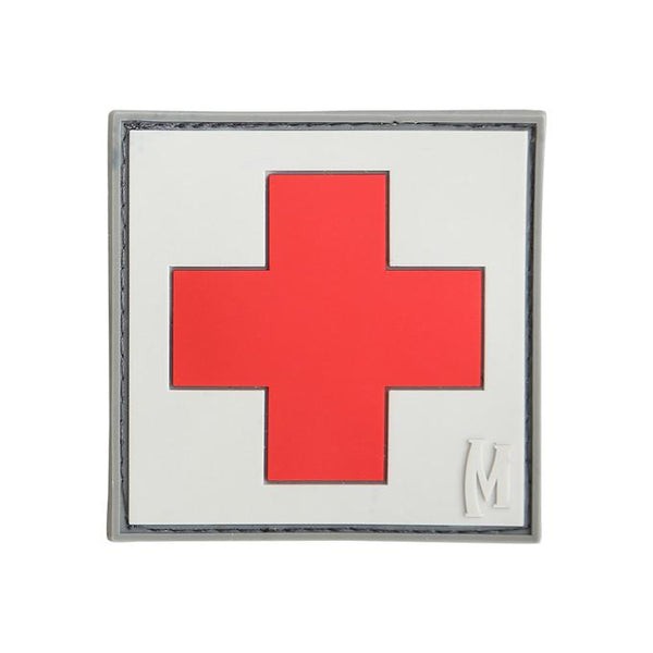 Velcro First Aid Patch Blk/Red
