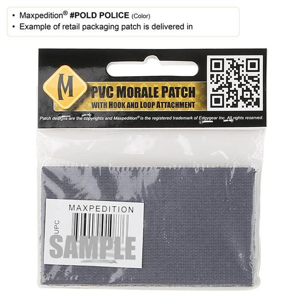 POLICE PATCH - MAXPEDITION, Patches, Military, CCW, EDC, Tactical, Everyday Carry, Outdoors, Nature, Hiking, Camping, Bushcraft, Gear, Police Gear, Law Enforcement