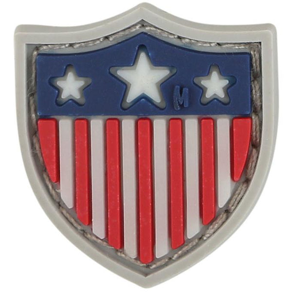 USA SHIELD MICROPATCH - MAXPEDITION, Patches, Military, CCW, EDC, Tactical, Everyday Carry, Outdoors, Hiking, Camping, Bushcraft, Gear, Police Gear, Law Enforcement