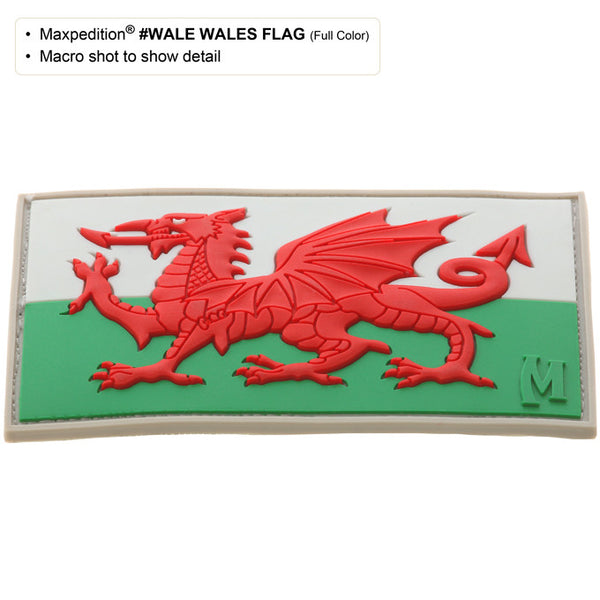 WALES FLAG PATCH - MAXPEDITION, Patches, Military, CCW, EDC, Tactical, Everyday Carry, Outdoors, Hiking, Camping, Bushcraft, Gear, Police Gear, Law Enforcement