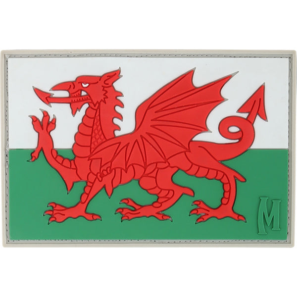 WALES FLAG PATCH - MAXPEDITION, Patches, Military, CCW, EDC, Tactical, Everyday Carry, Outdoors, Hiking, Camping, Bushcraft, Gear, Police Gear, Law Enforcement