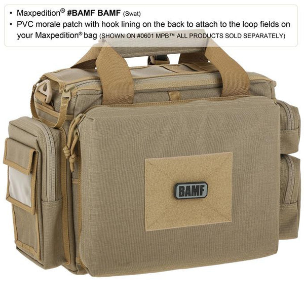 BAMF PATCH - MAXPEDITION, Patches, Military, CCW, EDC, Tactical, Everyday Carry, Outdoors, Nature, Hiking, Camping, Bushcraft, Gear, Police Gear, Law Enforcement