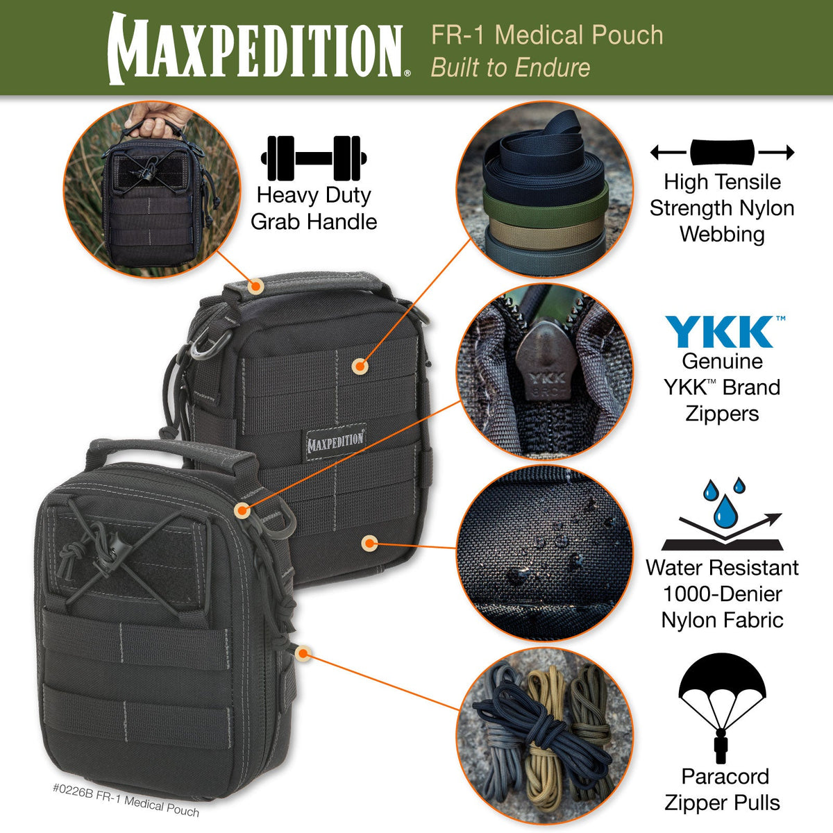 FR-1 Medical Pouch (Buy 1 Get 1 Free. Mix and Match in Multiples of 2. All Sales Final.)