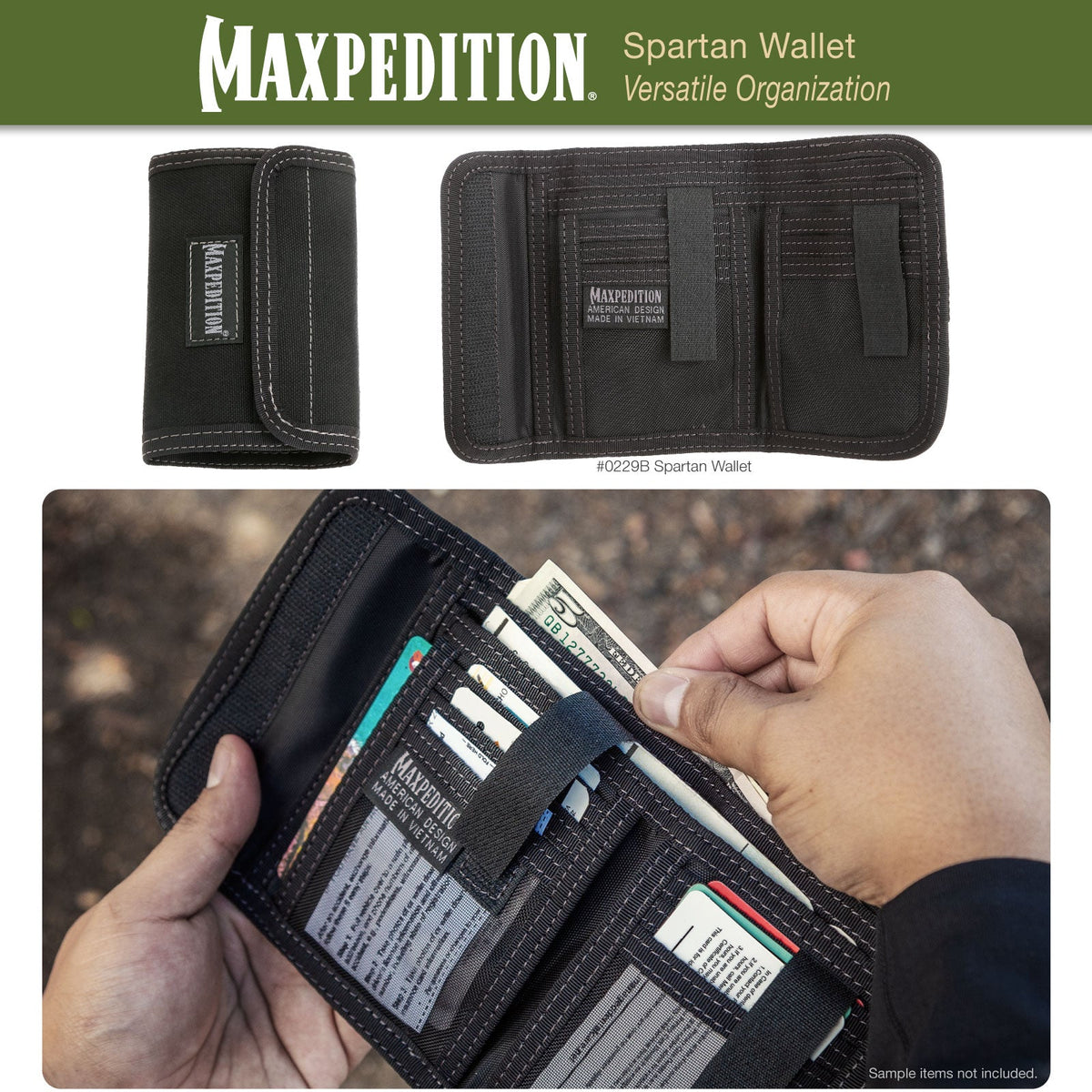 Spartan Wallet (Buy 1 Get 1 Free. Mix and Match in Multiples of 2. All Sales Final.)