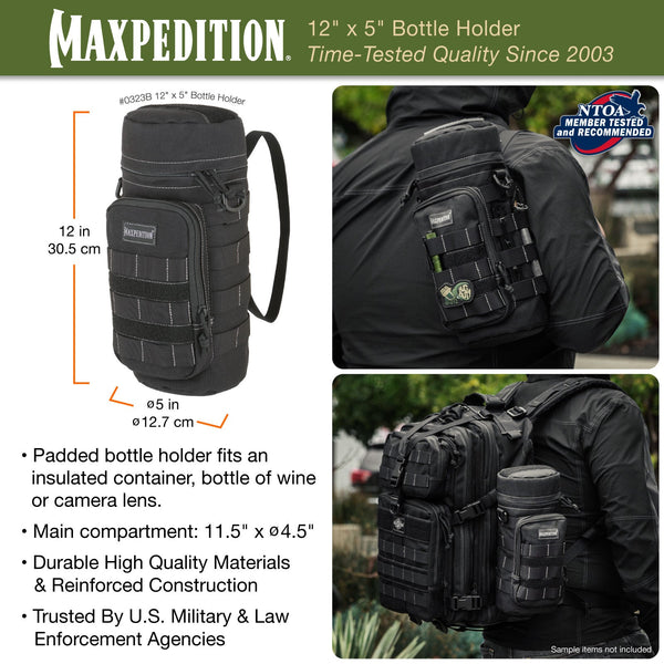 12" x 5" Bottle Holder (Buy 1 Get 1 Free. Mix and Match in Multiples of 2. All Sales Final.)