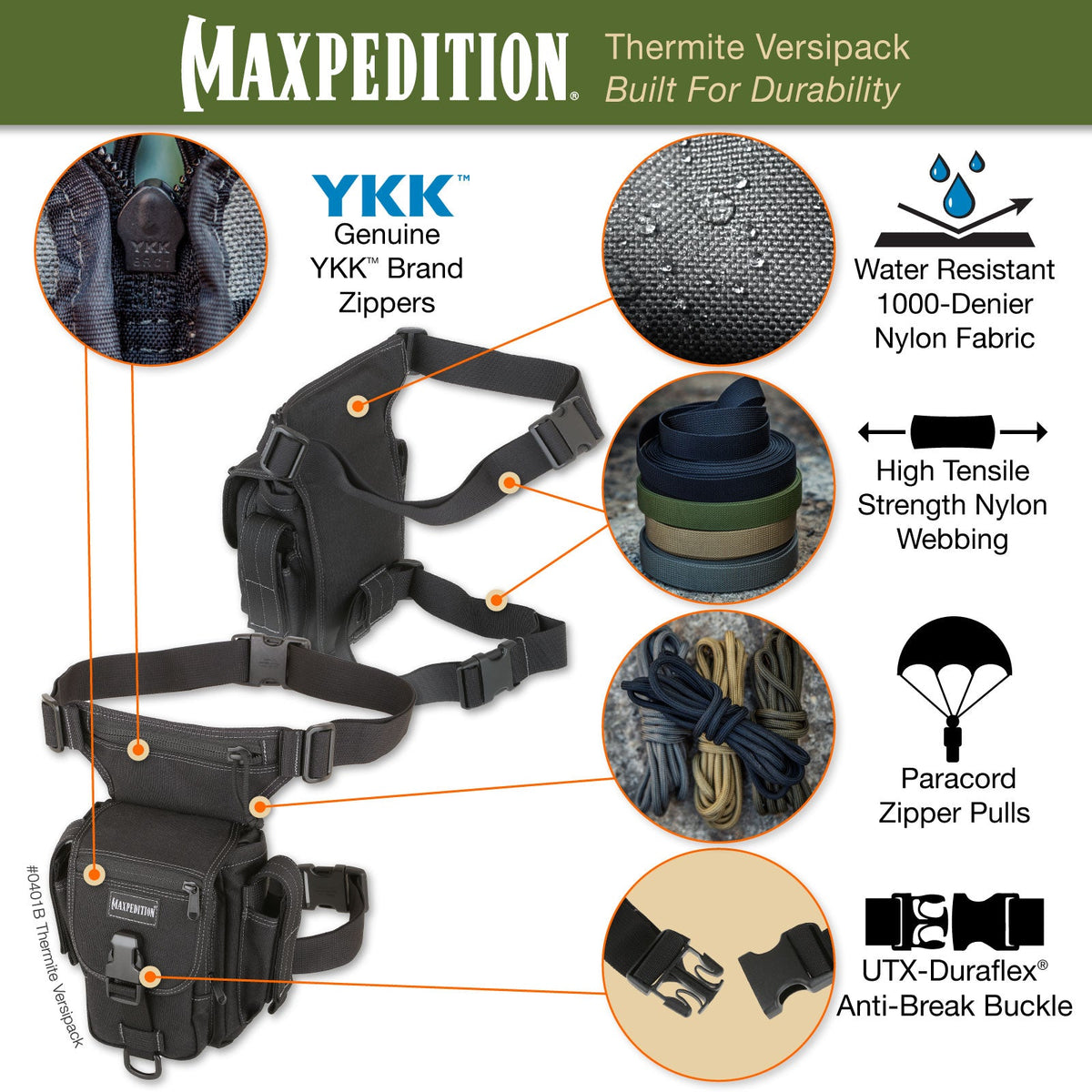 Thermite Versipack (Buy 1 Get 1 Free. Mix and Match in Multiples of 2. All Sales Final.)