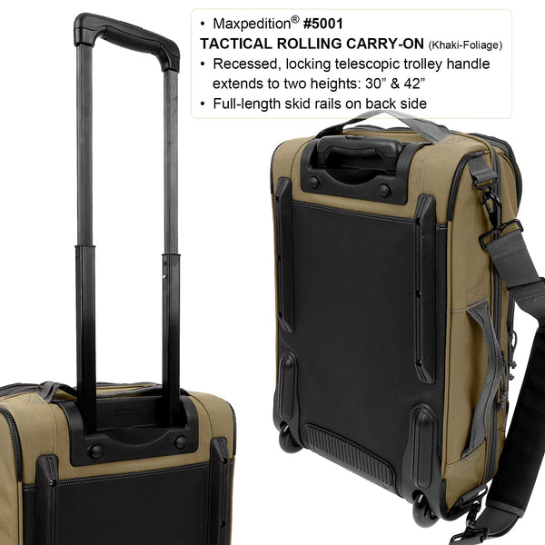 Tactical Rolling Carry-On Luggage (Buy 1 Get 1 Free. Mix and Match in Multiples of 2. All Sales Final.)