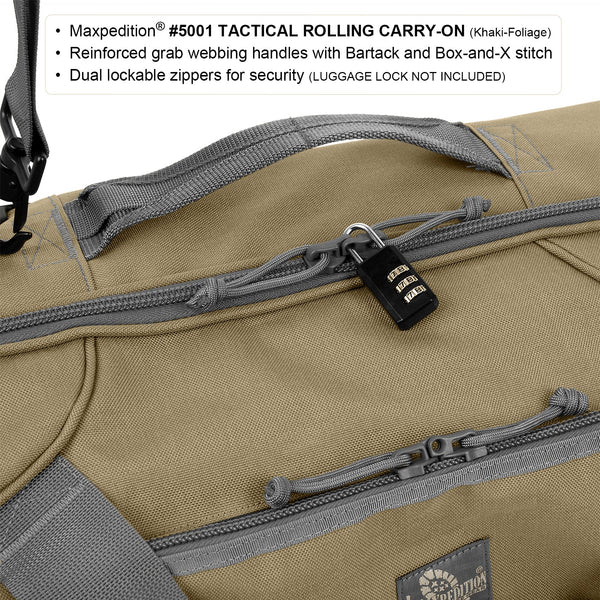 Tactical Rolling Carry-On Luggage (Buy 1 Get 1 Free. Mix and Match in Multiples of 2. All Sales Final.)