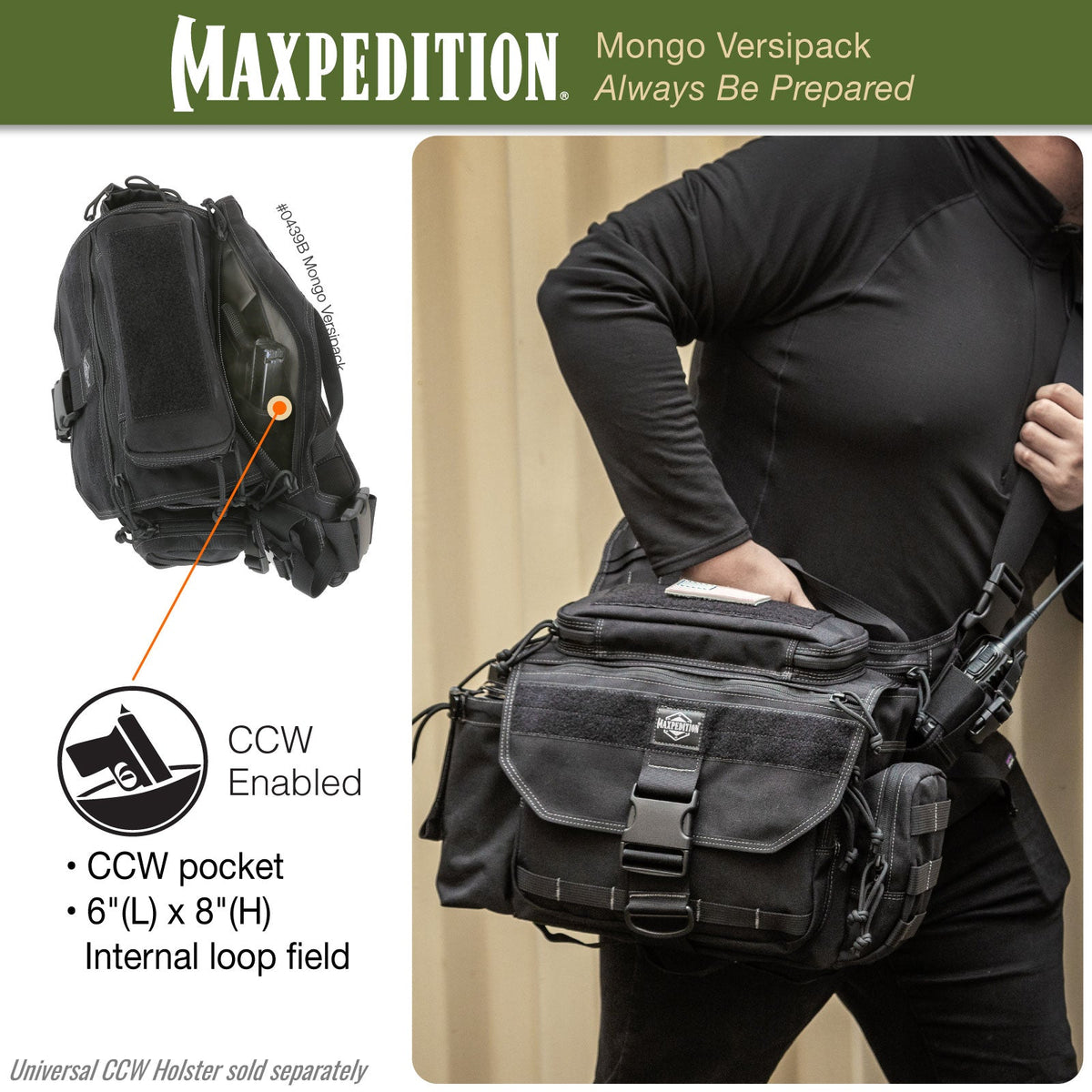 Mongo Versipack (Buy 1 Get 1 Free. Mix and Match in Multiples of 2. All Sales Final.)