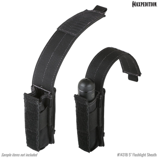 5" Flashlight Sheath  (Black) (Buy 1 Get 1 Free. Mix and Match in Multiples of 2. All Sales Final.)