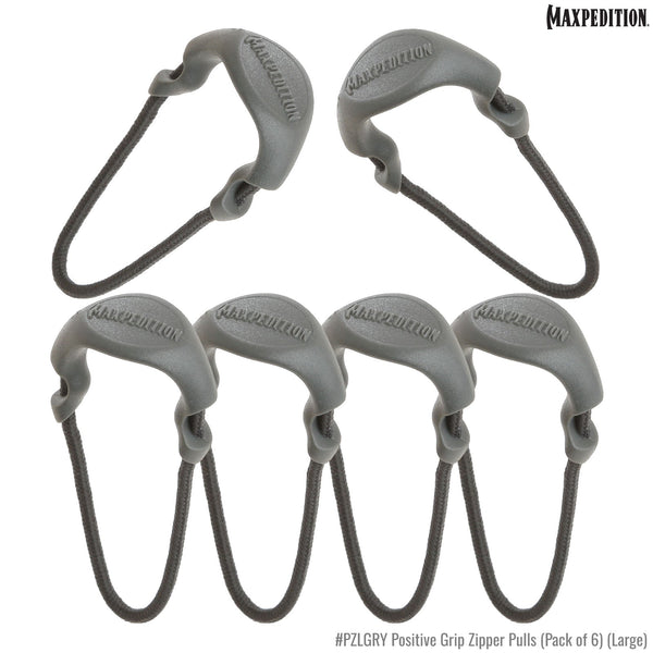 PZL Positive Grip Zipper Pulls (Pack of 6) (Large)