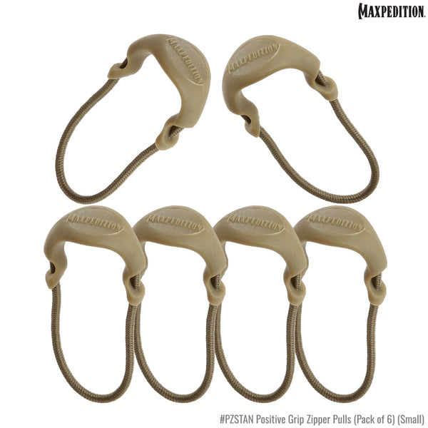 PZS Positive Grip Zipper Pulls (Pack of 6) (Small)