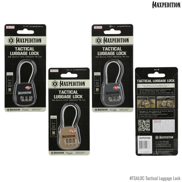 Tactical Luggage Lock (Buy 1 Get 1 Free. Mix and Match in Multiples of 2. All Sales Final.)