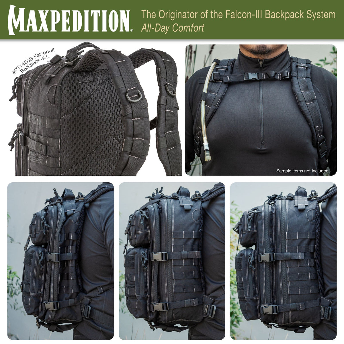 Falcon-III Backpack 35L (Buy 1 Get 1 Free. Mix and Match in Multiples of 2. All Sales Final.)
