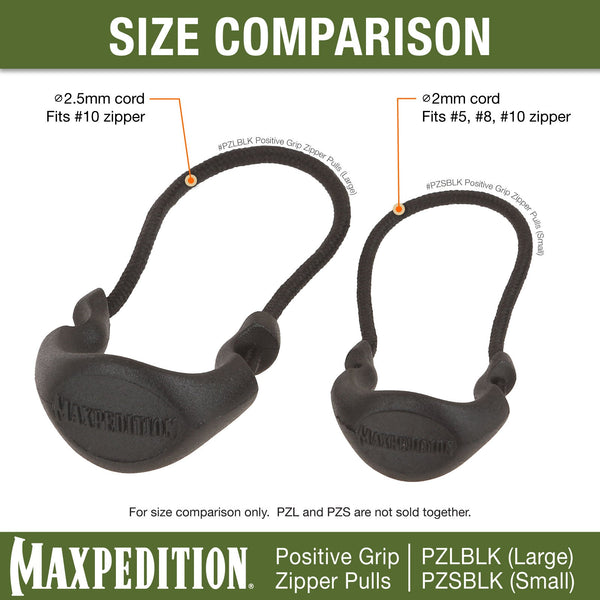 PZL Positive Grip Zipper Pulls (Pack of 6) (Large)