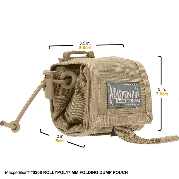 ROLLYPOLY MM FOLDING DUMP POUCH - MAXPEDITION, Military, CCW, EDC, Everyday Carry, Outdoors, Nature, Hiking, Camping, Police Officer, EMT, Firefighter, Bushcraft, Gear, Travel.