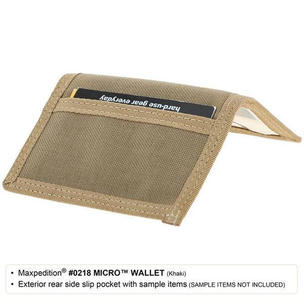 MICRO WALLET - MAXPEDITION, Military, CCW, EDC, Everyday Carry, Outdoors, Nature, Hiking, Camping, Police Officer, EMT, Firefighter, Bushcraft, Gear, Travel