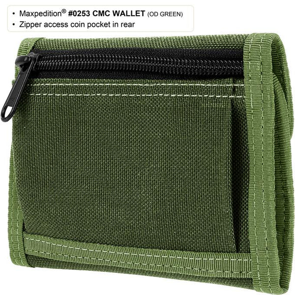 C.M.C WALLET - MAXPEDITION,Military, CCW, EDC, Tactical, Everyday Carry, Outdoors, Nature, Hiking, Camping, Police Officer, EMT, Firefighter,Bushcraft, Gear