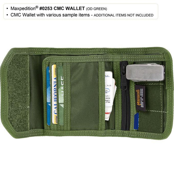 C.M.C WALLET - MAXPEDITION,Military, CCW, EDC, Tactical, Everyday Carry, Outdoors, Nature, Hiking, Camping, Police Officer, EMT, Firefighter,Bushcraft, Gear