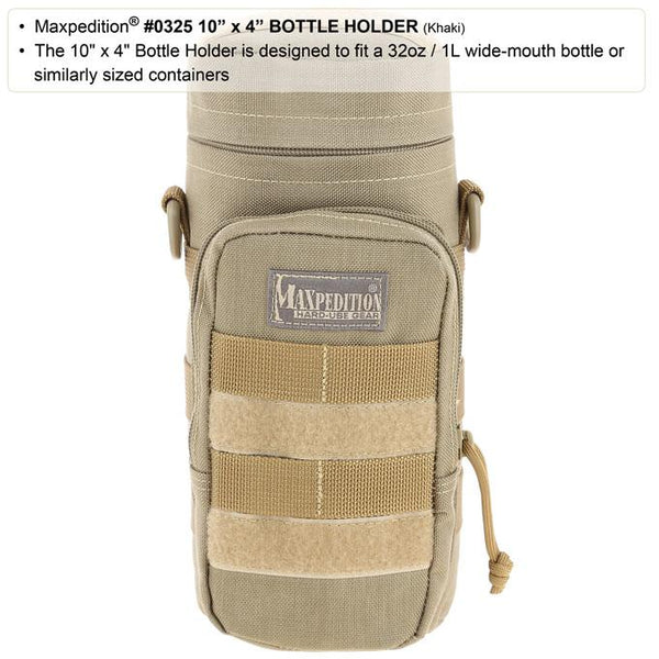 Maxpedition 10" x 4" Bottle Holder, EDC, Hiking, Camping, Tactical, Outdoor essentials