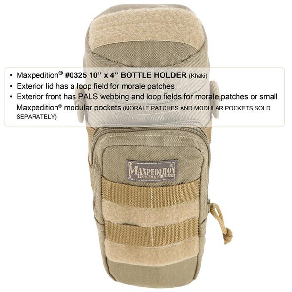 Maxpedition 10" x 4" Bottle Holder, EDC, Hiking, Camping, Tactical, Outdoor essentials