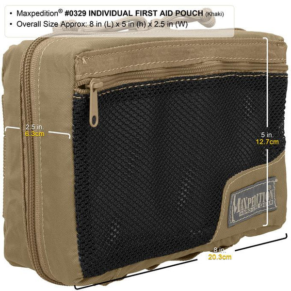 Individual First Aid Pouch- Maxpedition, Medical, Med Kit, First-Aid Kit, First-Response Kit, First Responder, Soldier Combat. Medicine, Pouch Maxpedition, Military, CCW, EDC, Tactical, Everyday Carry, Outdoors, Nature, Hiking, Camping, Police Officer Firefighter, Bushcraft, Gear.